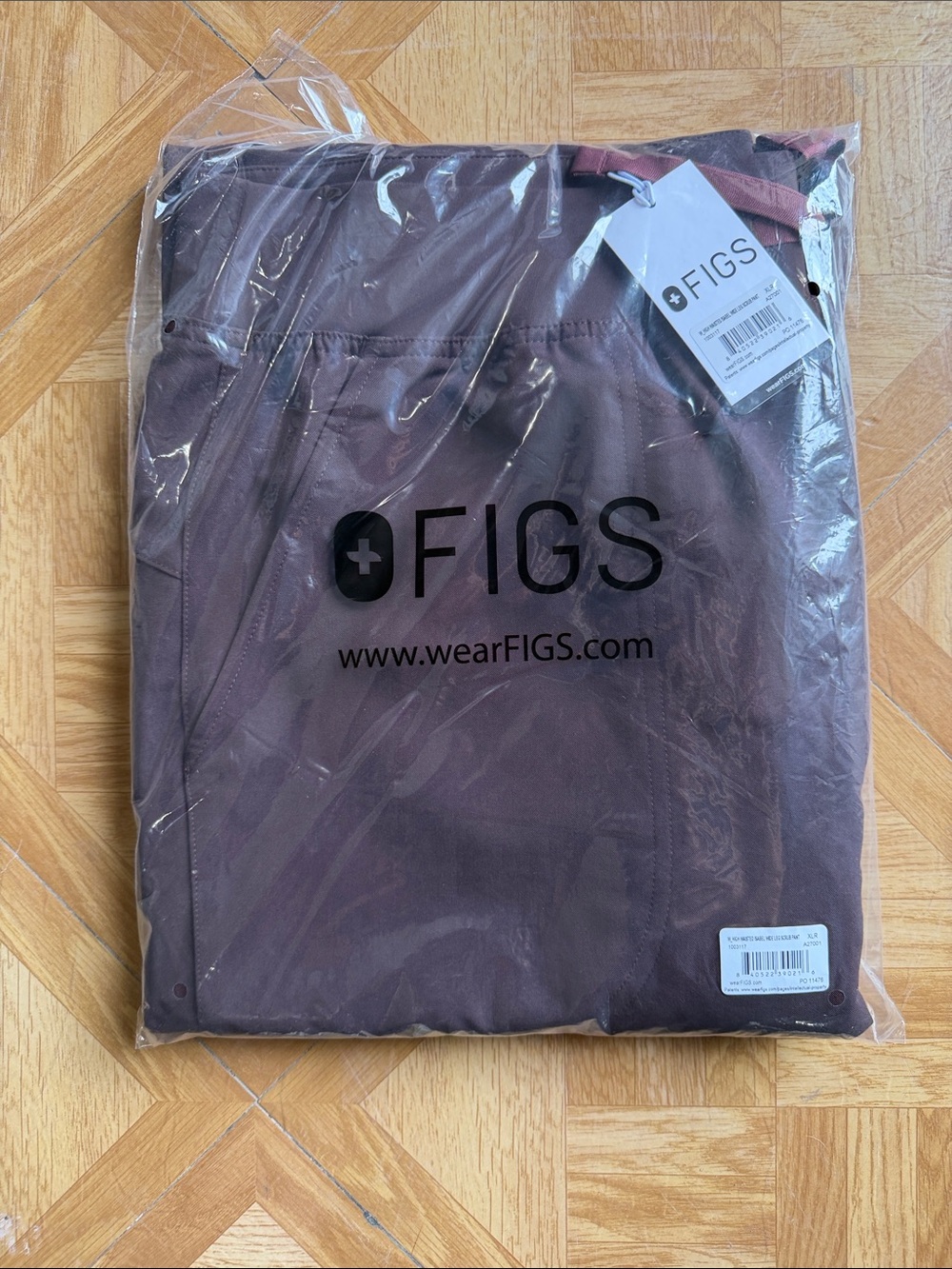 Figs Espresso Isabel High Waisted Wide Leg Pant NWT